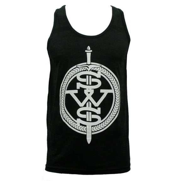 Sleeping With Sirens Men's White Symbol Tank Top T-Shirt Heather Charcoal S
