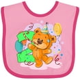 thumbnail image 3 of Inktastic 2nd Birthday Teddy Bear Boys or Girls Baby Bib, 3 of 4