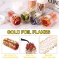 thumbnail image 3 of Uxcell Flocons d'Or 18g 3 Bouteilles Feuilles d'Or avec Maille Rouge, 3 of 6