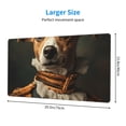 thumbnail image 2 of Bingfone Modern Cute Dog Large Gaming Mouse Pad,Extended Desk Mousepad with Stitched Edges,Non-Slip Base,Water Resist Keyboard Pad for Gamer, Office & Home, 29.5 x 16 in, 2 of 6