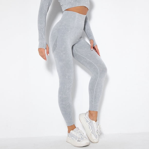 WILLBEST Pantalones de Yoga Para Mujer, Leggings Acampanados de Cintura Alta, Elásticos, Cómodos, Ropa Deportiva Para Fitness, Correr, Gimnasio Mediana
