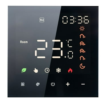 Smart Thermostat 3A Digital Programmable LCD Display Touchscreen Underfloor Heating Temperature Controller Digital Intelligent Wall Thermostat for Water Heating