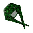 thumbnail image 3 of Fall Nurse Hat for Women, Adjustable Scrub Cap with Ponytail, Halloween Hair Cover for Work, Shower, Salon, Spa, Home, Soft Breathable Cap Dark Green, 3 of 3