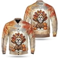 thumbnail image 3 of Happy Thanksgiving Shih Tzu Turkey Costume Pumpkins Autumn Leaves All Over Print 3D Baseball Jacket Lion Dog Lover Gifts Bomber Jacket Softball - 13014, 3 of 6