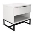 thumbnail image 4 of Boyd Sleep Catania Single Drawer Modern Nightstand, White, 4 of 8