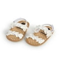 thumbnail image 3 of Baby Girls Summer Sandals Anti-Slip Soft Sole Ruffle Flat Shoes, 3 of 6
