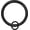 Black, variant on Urbanest Curtain Rings with Eyelets, 1.5" Inner Diameter, Set of 7 - Oil-rubbed Bronze (ORB)