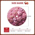 thumbnail image 2 of Balery Pink Glitter Heart Candy Printed Christmas Tree Skirt , Merry Christmas Party Christmas Tree Decoration,Adjustable Tree Skirt-48", 2 of 6