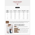 thumbnail image 7 of Chase Secret Womens Quilted Jacket Winter Long Sleeve Flap Pocket Button Front Puffer Jacket Coat, 7 of 7