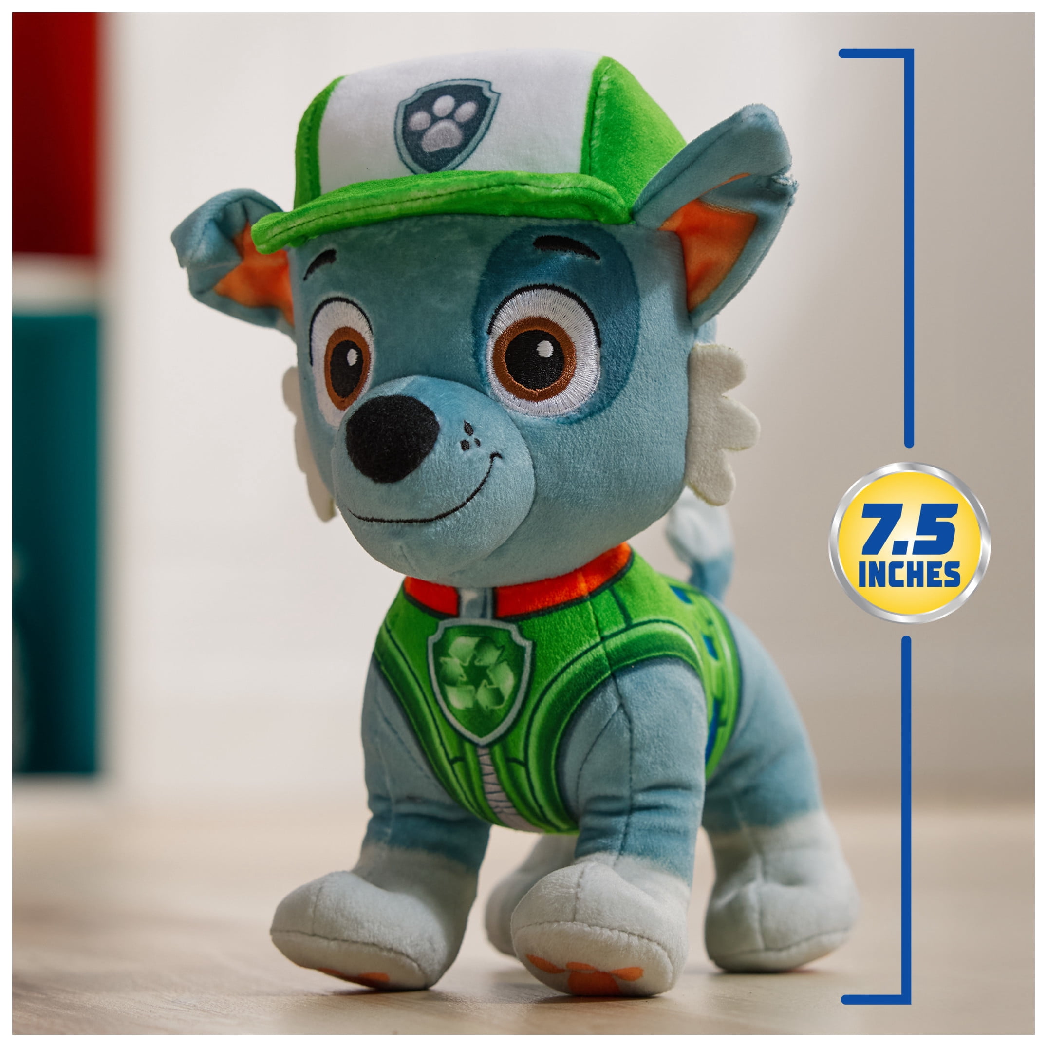 PAW Patrol Premium Plush Rocky 7.5-Inches Tall with Super Soft Fur for Kids Ages 3+