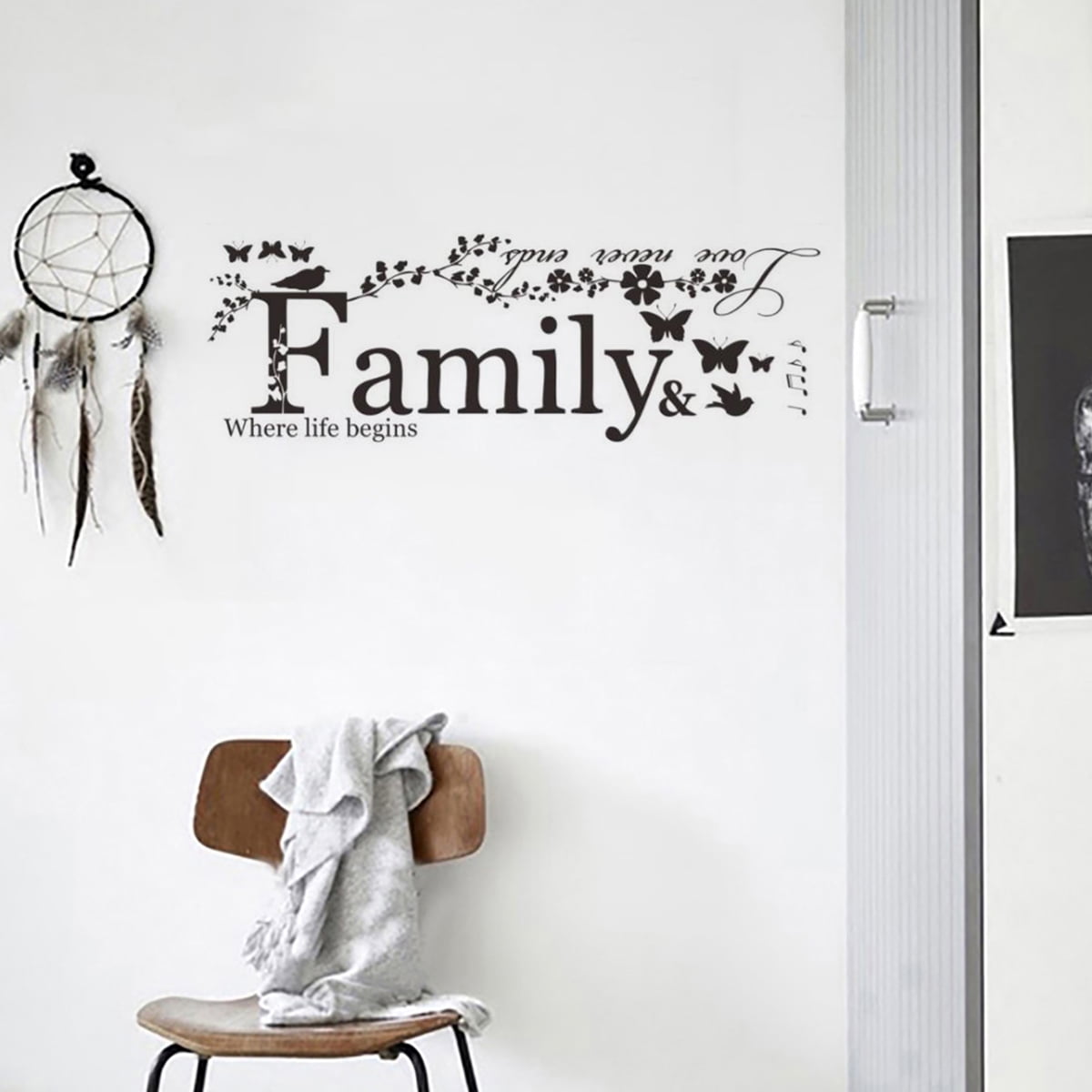 Family Quote Bedroom Bathroom Home Décor Wall Art Sticker Vinyl Transfer