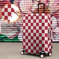 thumbnail image 4 of Red and White Checkered Pattern Luggage Cover Fashion Suitcase Cover Baggage Covers Fit 25-28 Inch Luggage (Go Travel), 4 of 5