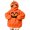 Orange 6, variant on LOINRODI Girls Orange Pumpkin Hooded Sweatshirt Long Sleeve Cute Hallowmas Face Cover Warm Pocket Costume Orange 7 Years