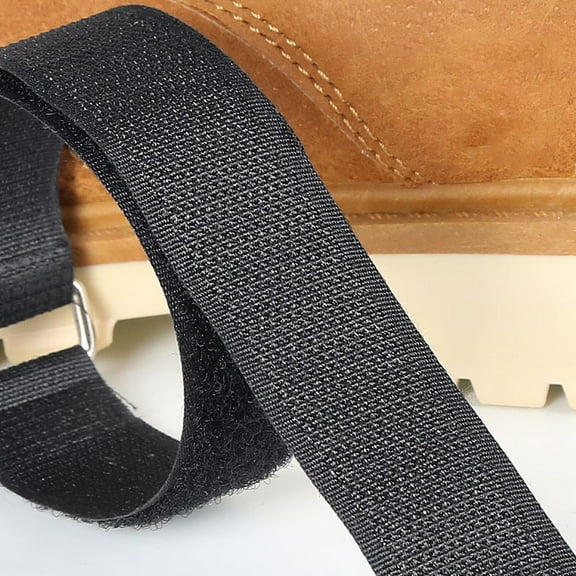 NICEXMAS 4 Pairs Grippers Shoe Spikes Adjustable Straps for Dress Shoes in Winter