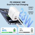 thumbnail image 2 of Adaptador VONUV 3 en 1 para Apple Watch, carga rápida USB-C de 20 W, 2 of 7