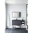 thumbnail image 4 of James Martin Vanities 803-M35.4-GW 35.4 in. Milan Square Cube Mirror  Glossy White, 4 of 5