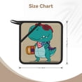 thumbnail image 3 of Honeii Cool Dino Playing Skateboard for Silicone Trivets for Hot Pots and Pans -Trivet Mat - Heat Resistant Silicone Trivet - Hot Plate Mats, 3 of 8