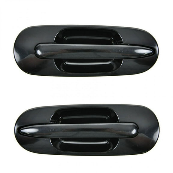 TRQ Rear Outer Black Door Handle LH & RH Pair Set of 2 for 97-01 Honda CRV CR-V DHA36855