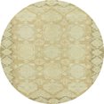 thumbnail image 1 of Ahgly Company Machine Washable Indoor Round Abstract Brown Gold Area Rugs, 6' Round, 1 of 7