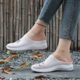 thumbnail image 5 of YOUYEDIAN Mules for Women Versatile Round Toe Comfy Fashion Floral Print Flats Casual Backless Sport Soft Walking Shoes, 5 of 5
