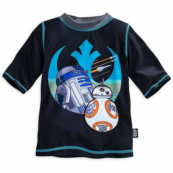 Star Wars Rash Guard Swim Shirt Boy Size 5/6