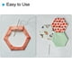 thumbnail image 5 of 100 Cuenta Inglés Papel Empalme Hexagonal 26mm Formas Papel Acolchado Plantillas Retazos Inglés Papel Embalaje Suministros para Acolchado Costura Bricolaje Artesanía, 5 of 7