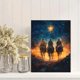 thumbnail image 2 of Qisvanset Framed Canvas Wall Art 12x16 Inch Three Wise Men Watercolor Religious Holiday Art, 2 of 5