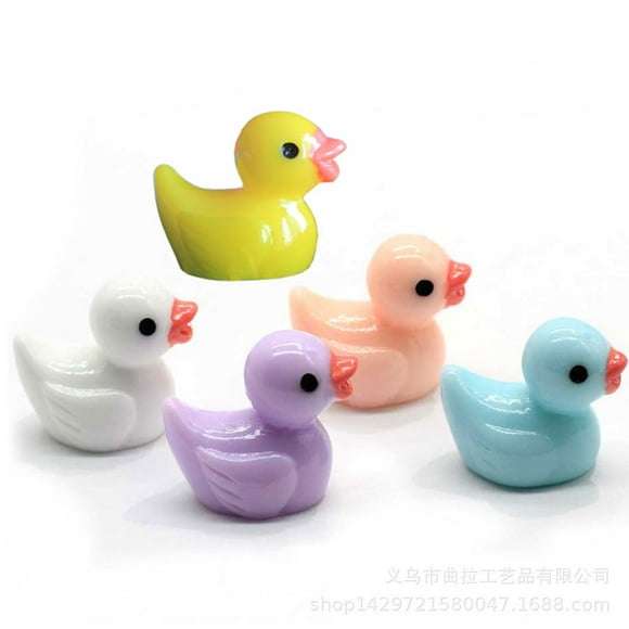 Resin three -dimensional mixed color duckling