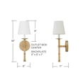 thumbnail image 2 of 1 Light Wall Sconce In Coastal Style-18 Inches Tall And 6 Inches Wide Capital Lighting 647211Ma-705, 2 of 7