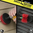 thumbnail image 2 of Outdoor Cleaning Supplies - Stiff Bristle Outdoor Power Scrubber - Concrete and Brick Stain Remover - Concrete Pools Cleaning Kits- Heavy Duty Deck and Patio Scrubbing Brushes - Stiff Bristle Brush, 2 of 7
