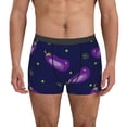 thumbnail image 2 of Goofa Eggplant Printed Men's Boxer Briefs Underwear, Moisture-Wicking Underwear, Trunk,Soft and Breathable Cotton Underwear-XX-Large, 2 of 9