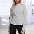 thumbnail image 2 of Rash Guard for Women Full Zip, Zip Up Long Sleeve Swim Shirts for Women, Surfing Top Sun & UV Protection S-5XL, 2 of 7