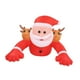 thumbnail image 4 of Adorno inflable de Papá Noel para Navidad, cabeza de reno grande, material de poliéster, apto para jardín, césped, casa de vacaciones, 180 cm., 4 of 9