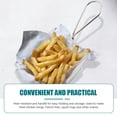 thumbnail image 2 of Silver Color Kitchen Frying Basket French Fries Basket Stainless Steel Basket, 2 of 9