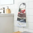 thumbnail image 5 of Cotton Bath Towels Soft Face Towel Absorbent Quick Dry Christmas Tree Truck Snowman 16"x28", 5 of 7