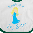 thumbnail image 4 of Inktastic World's Best Big Sister Girls Baby Bib, 4 of 4