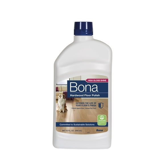 Bona Hardwood Floor Polish, 32 Fl Oz, High Gloss Shine