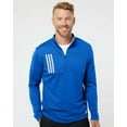 thumbnail image 1 of 3-Stripes Double Knit Quarter-Zip Pullover, S, Team RoyalGrey Two, 1 of 1