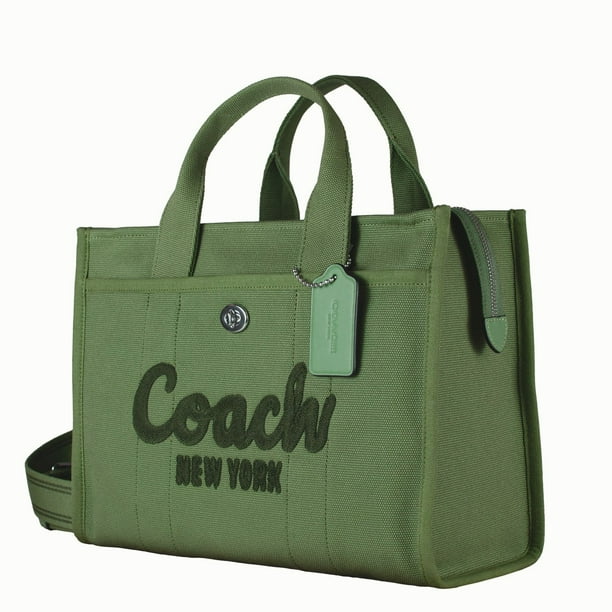 バッグ Vintage Coach Shoulder Tote Bag Green Coach Canvas Cargo Tote Bag, Soft Green - Samsclub.com