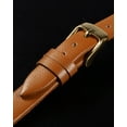 thumbnail image 4 of Uxcell Genuine Leather Band Smooth Flat Leather Watch Strap for Men and Women Brown/Golden Tone 12mm, 4 of 7