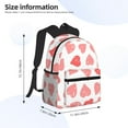 thumbnail image 4 of Wukai Pink Hearts1 Versatile Backpack:Spacious,Organized,Comfortable,Ideal for Travel and Everyday Use with Multiple Pockets and Padded Straps, 4 of 8