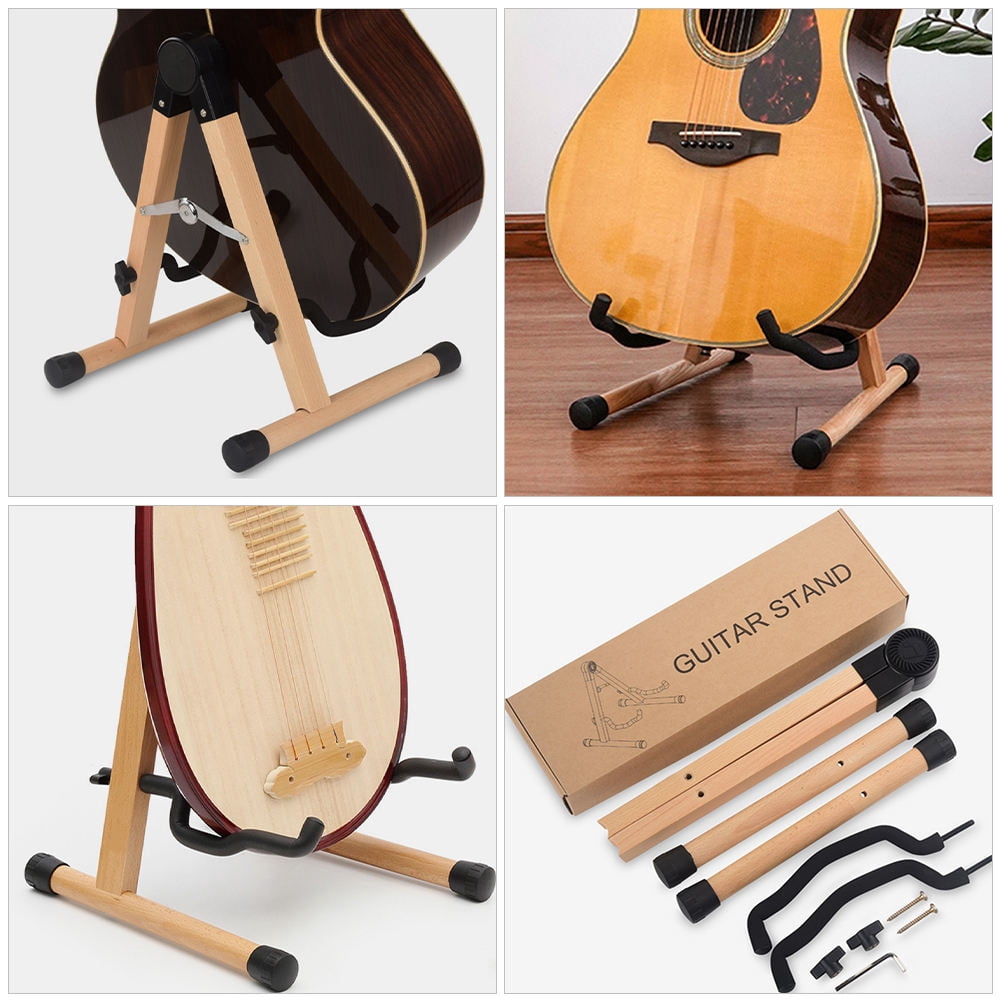 AURARMLET Brown ABS Violin Stand for Musicians - Portable 1 Piece Instrument Holder for Easy Transportation