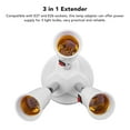 thumbnail image 3 of Light Socket Extender Accessory, ABS 3 in 1 E27 Lamp Adapter 85-265V Button Switch  for Office, 3 of 7