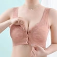 thumbnail image 4 of Stamzod Front Closure Bras for Women V-Neck Embroideried Push Up Bra No Underwire Wireless Push Up Bras, 4 of 6