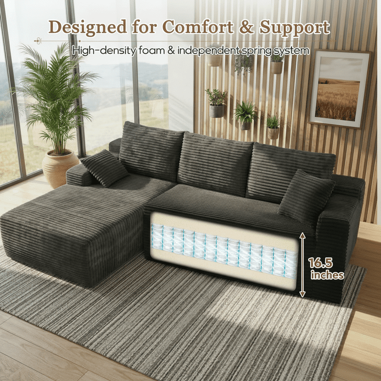 Cloud Chaise Longue Sofa 2.5人掛け Cloud Chaise Longue Sofa｜自由にレイアウトできる贅沢ソファ【SWITCH