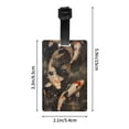 thumbnail image 4 of Luggage Tags for Suitcases, Koi Fish Tranquility Leather Bag Luggage Tags ID Label Tags Privacy Protection Travel Bag Labels, 4 of 6