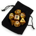 thumbnail image 3 of Brybelly Holdings  7 Die Polyhedral Dice Set in Velvet Pouch, Mountainheart, 3 of 6