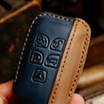 thumbnail image 2 of Bgsha Leather Car Key Fob Case Cover Holder For Jaguar XE XF XJ F-Pace F-Type, 2 of 10