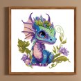 thumbnail image 1 of Cuadros Decorativos Kit de pintura de diamante de taladro en forma especial parcial de bricolaje 5D Dragon Home Decor (4) Wdftyju embutido en tela, 1 of 1