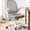 Plastic Base-Gray, variant on CELTOSS Ergonomic Office Chair, Mid Back Mesh Computer Desk Chair, Flip-Up Arms, Adjustable Lumbar Support for Home Office, Black